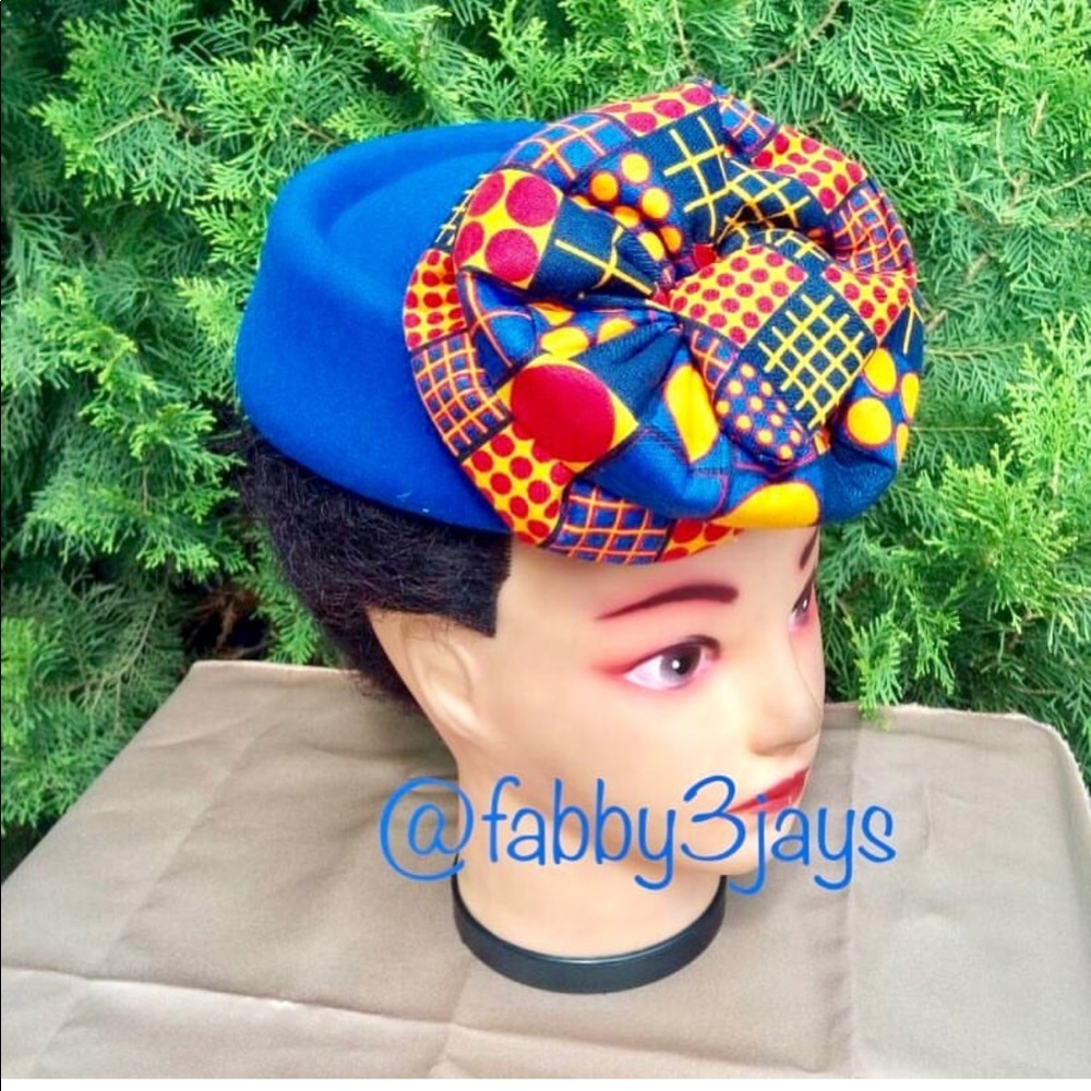 Handmade Ankara hat/ Ankara cap (Ankara craft)